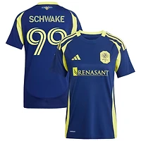 Brian Schwake Women's adidas  Navy Nashville SC 2025 The Heart of Nashville Kit Replica Custom Jersey