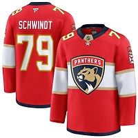 Cole Schwindt Men's Fanatics Red Florida Panthers Home Premium Custom Jersey