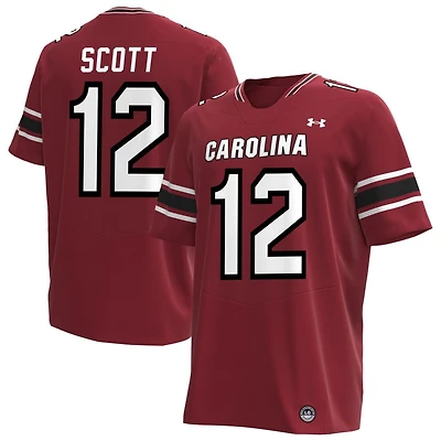 Quay'sheed Scott Men's Under Armour Garnet South Carolina Gamecocks NIL Pick-A-Player Replica Football Jersey