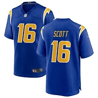 JK Scott Men's Nike Royal Los Angeles Chargers Alternate Custom Game Jersey