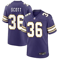 Zavier Scott Men's Nike Purple Minnesota Vikings Classic Custom Game Jersey