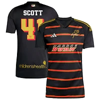 Tarik Scott Men's adidas Black FC Dallas 2025 Third Replica Custom Jersey