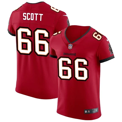 Ben Scott Men's Nike Red Tampa Bay Buccaneers Vapor Elite Custom Jersey