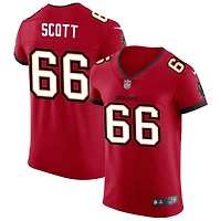 Ben Scott Men's Nike Red Tampa Bay Buccaneers Vapor Elite Custom Jersey