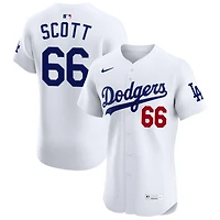 Tanner Scott Men's Nike White Los Angeles Dodgers Home Elite Custom Jersey