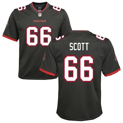 Ben Scott Youth Nike Pewter Tampa Bay Buccaneers Alternate Custom Game Jersey