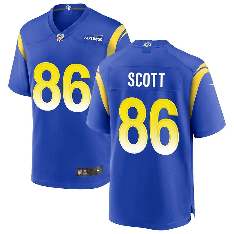 Tyler Scott Men's Nike Royal Los Angeles Rams Custom Game Jersey