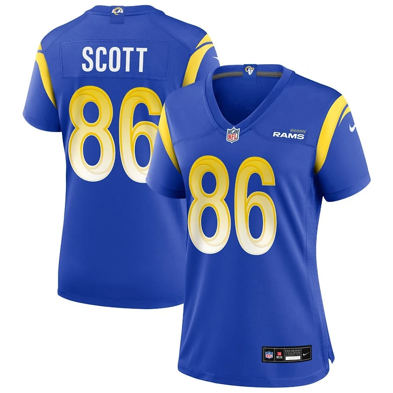 Tyler Scott Women's Nike Los Angeles Rams Royal Custom Game Jersey