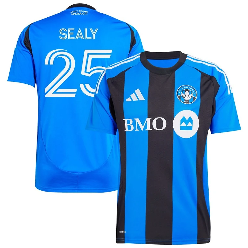 Dante Sealy Men's adidas Blue CF Montreal 2025 Montréal Original Replica Custom Jersey