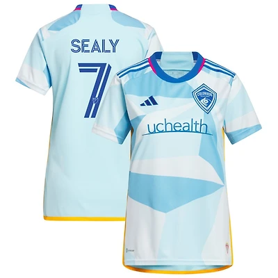 Dante Sealy Women's adidas Light Blue Colorado Rapids 2023 New Day Kit Replica Custom Jersey