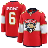 Donovan Sebrango Men's Fanatics Red Florida Panthers Home Premium Custom Jersey