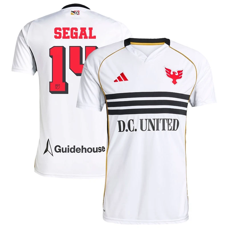 Gabe Segal Men's adidas White D.C. United 2025 Third Replica Custom Jersey