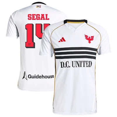 Gabe Segal Men's adidas White D.C. United 2025 Third Replica Custom Jersey