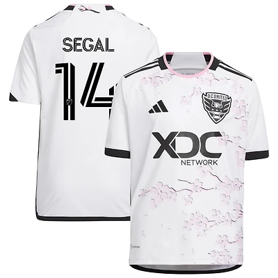 Gabe Segal Youth adidas White D.C. United 2023 The Cherry Blossom Kit Replica Custom Jersey