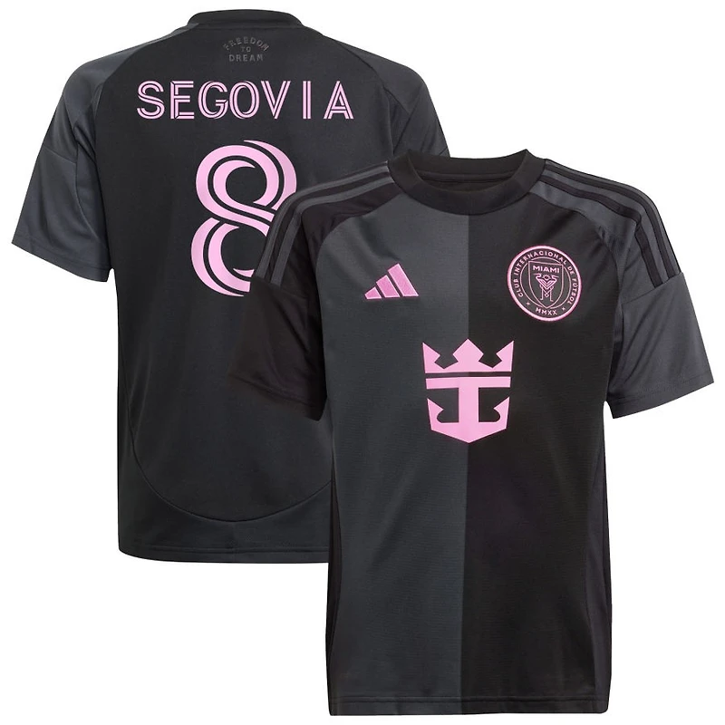 Telasco Segovia Youth adidas  Black Inter Miami CF 2025 The Fortitude Kit Replica Custom Jersey