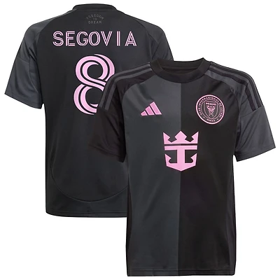 Telasco Segovia Youth adidas  Black Inter Miami CF 2025 The Fortitude Kit Replica Custom Jersey