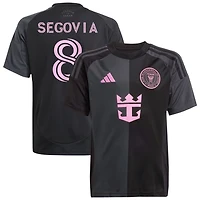 Telasco Segovia Youth adidas  Black Inter Miami CF 2025 The Fortitude Kit Replica Custom Jersey
