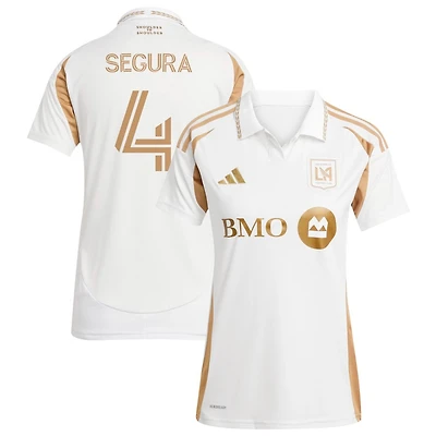 Eddie Segura Women's adidas  White LAFC 2025 Secondary Replica Custom Jersey