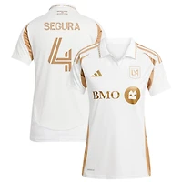 Eddie Segura Women's adidas  White LAFC 2025 Secondary Replica Custom Jersey