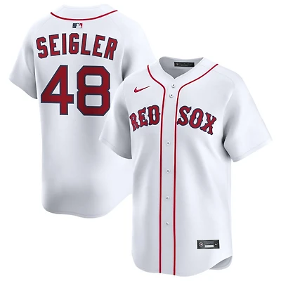 Anthony Seigler Men's Nike White Boston Red Sox Home Limited Custom Jersey