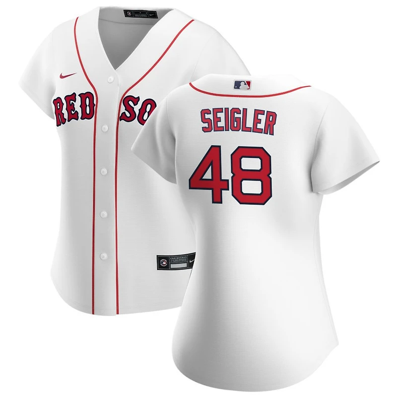 Anthony Seigler Women's Nike White Boston Red Sox Home Replica Custom Jersey