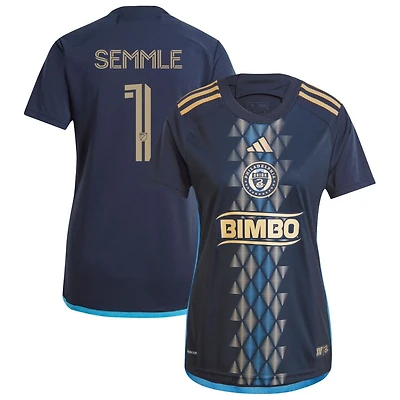 Oliver Semmle Women's adidas  Navy Philadelphia Union 2024 The XV Kit Replica Custom Jersey