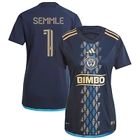 Oliver Semmle Women's adidas  Navy Philadelphia Union 2024 The XV Kit Replica Custom Jersey