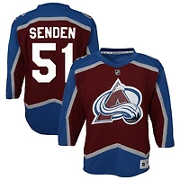 Mark Senden Youth Burgundy Colorado Avalanche Home Custom Replica Jersey