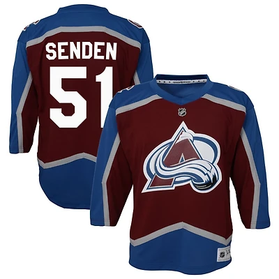 Mark Senden Youth Burgundy Colorado Avalanche Home Custom Replica Jersey