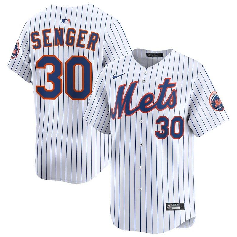 Hayden Senger Men's Nike White New York Mets Home Limited Custom Jersey