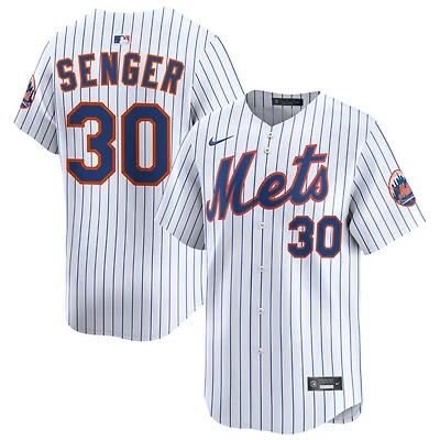 Hayden Senger Men's Nike White New York Mets Home Limited Custom Jersey