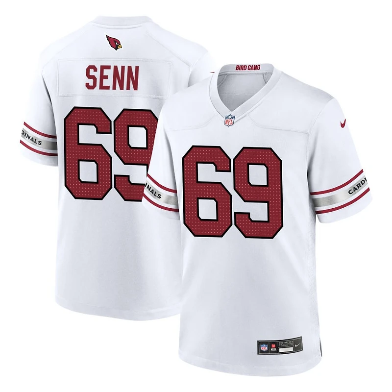 Valentin Senn Men's Nike White Arizona Cardinals Custom Game Jersey