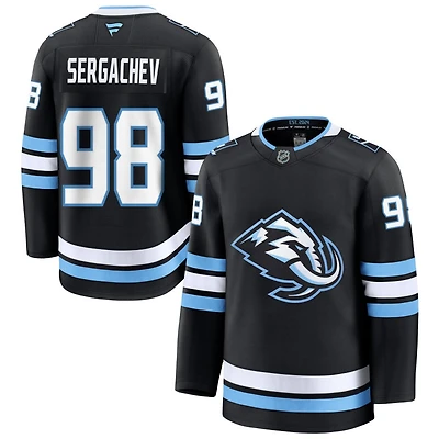 Mikhail Sergachev Men's Fanatics Black Utah Mammoth Home Premium Custom Jersey