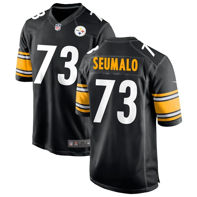 Isaac Seumalo Men's Nike Black Pittsburgh Steelers Custom Game Jersey