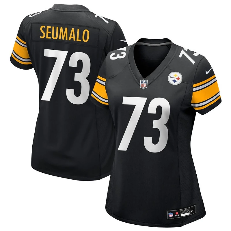 Isaac Seumalo Women's Nike Black Pittsburgh Steelers Custom Game Jersey