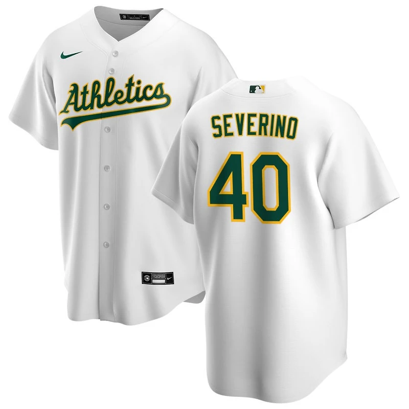 Luis Severino Youth Nike White Athletics Home Replica Custom Jersey