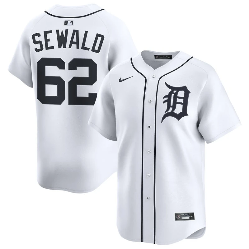 Paul Sewald Men's Nike White Detroit Tigers Home Limited Custom Jersey