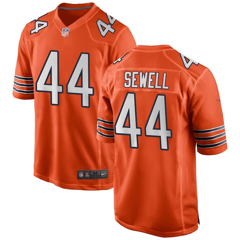 Noah Sewell Men's Nike Orange Chicago Bears Alternate Custom Game Jersey