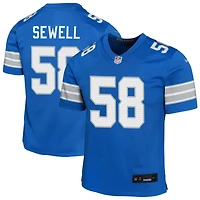 Penei Sewell Youth Nike Blue Detroit Lions Custom Game Jersey