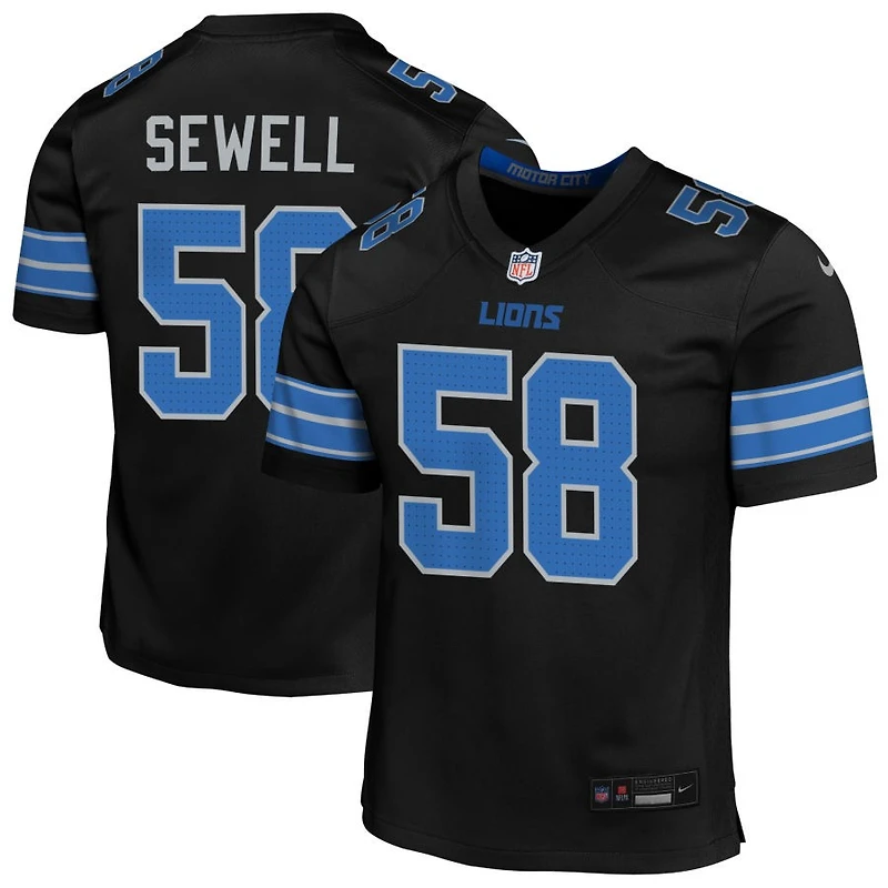 Penei Sewell Youth Nike Detroit Lions Alternate Custom Game Jersey