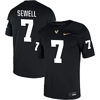 Marlen Sewell Men's Nike Black Vanderbilt Commodores NIL Pick-A-Player Game Jersey