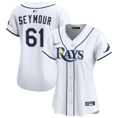 Ian Seymour Women's Nike  White Tampa Bay Rays Home Limited Custom Jersey