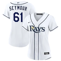 Ian Seymour Women's Nike  White Tampa Bay Rays Home Custom Replica 2.0 Jersey