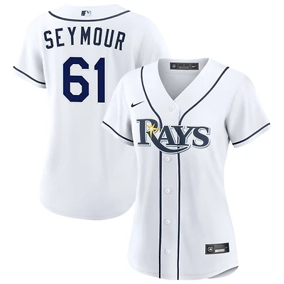 Ian Seymour Women's Nike  White Tampa Bay Rays Home Custom Replica 2.0 Jersey