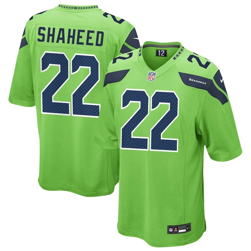 Rashid Shaheed Men's Nike Neon Green Seattle Seahawks Alternate Custom Game Jersey