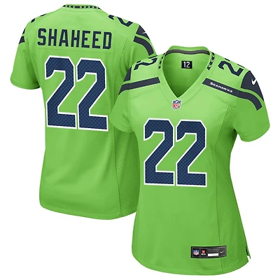 Rashid Shaheed Women's Nike Neon Green Seattle Seahawks Alternate Custom Game Jersey