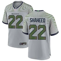 Rashid Shaheed Men's Nike  Gray Seattle Seahawks Rivalries Collection Custom Game Jersey