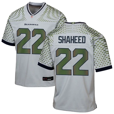Rashid Shaheed Youth Nike Gray Seattle Seahawks Rivalries Collection Custom Game Jersey