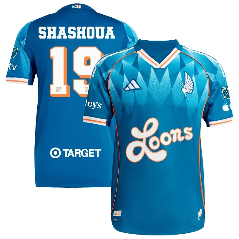 Samuel Shashoua Men's adidas Blue Minnesota United FC 2025 Third Authentic Custom Jersey