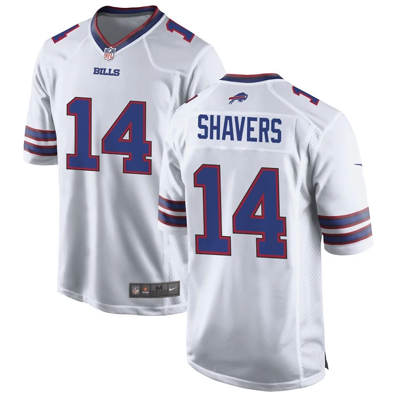 Tyrell Shavers Men's Nike White Buffalo Bills Custom Game Jersey